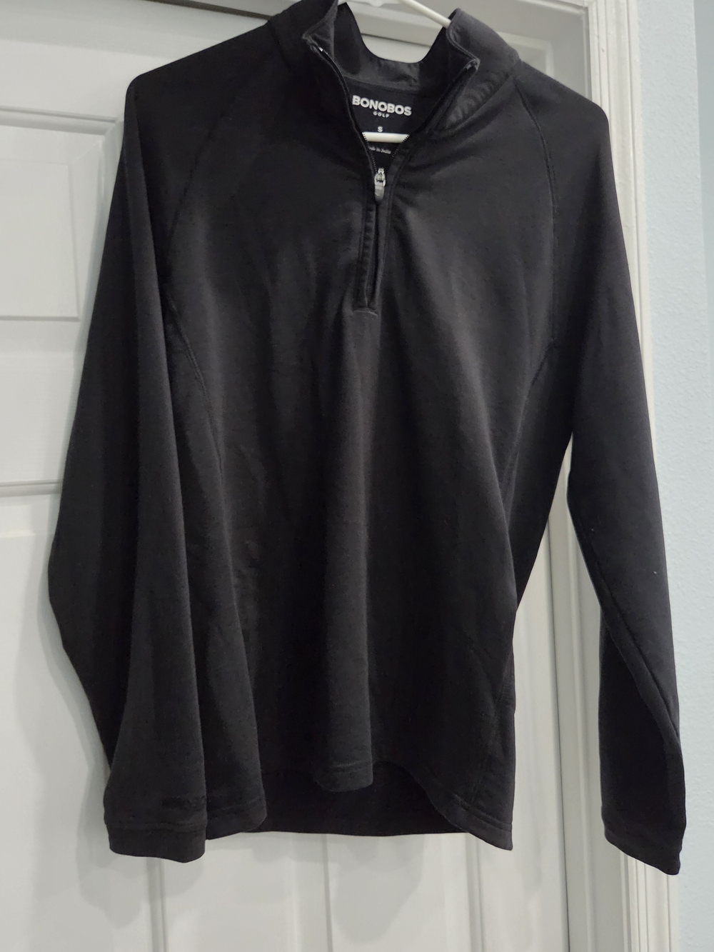 Bonobos Black Half-Zip Pullover Sweater